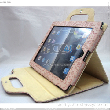 Soft Case with Tape Pattern Handbag and Shoulder Bag, Leather Case for iPad 2 P-iPad2 084